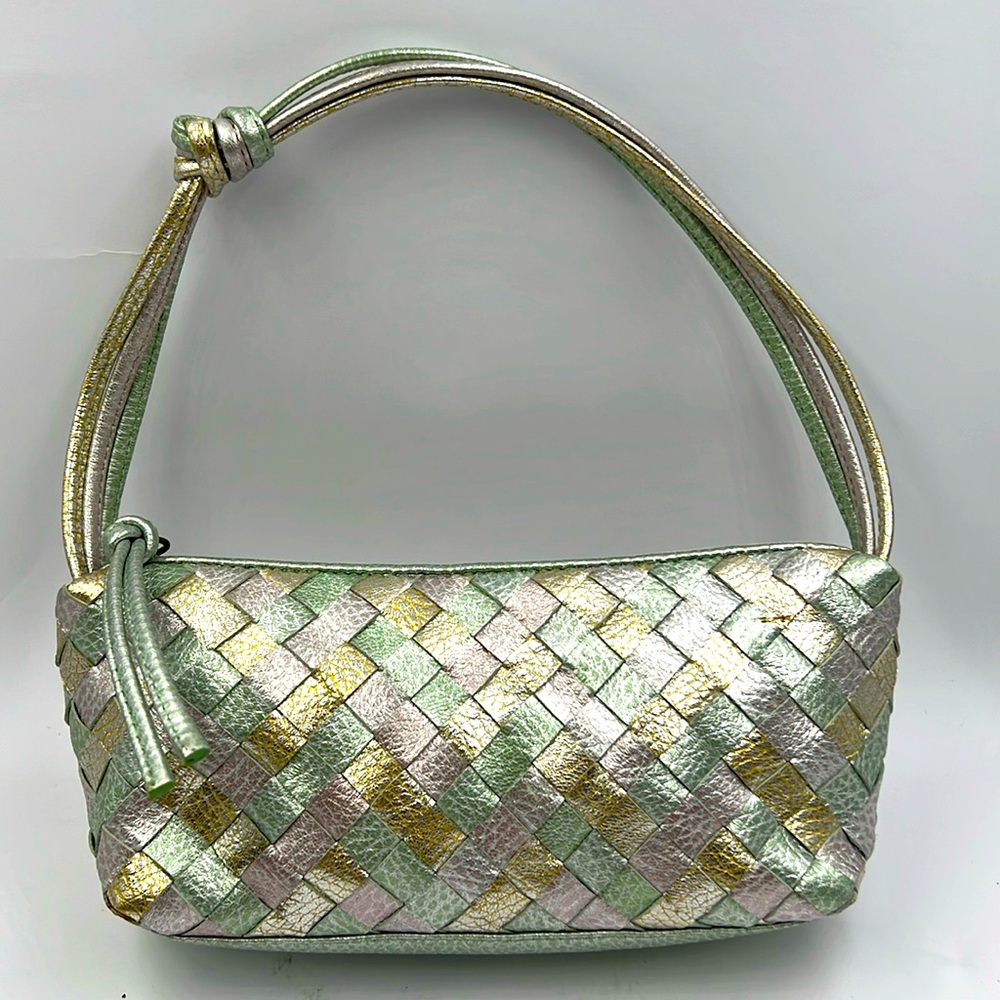 Handmade Mini rainbow woven purse